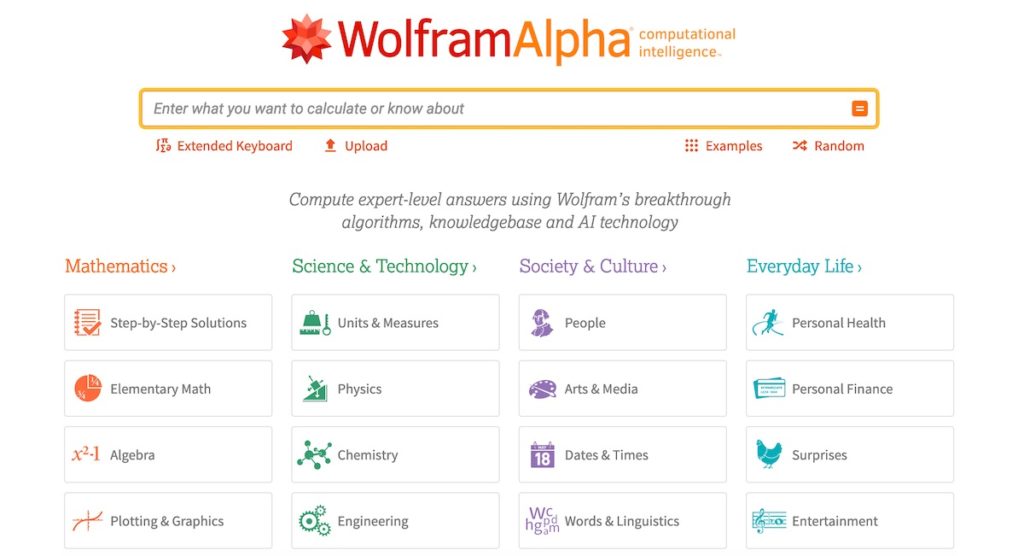 wolframalpha - website like mathway