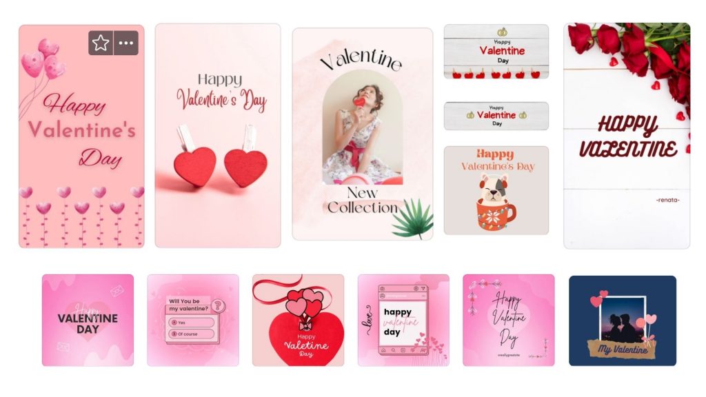 Canva - online valentine card maker