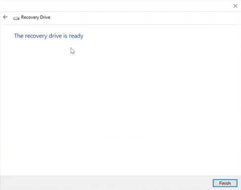 create a usb recovery drive for surface