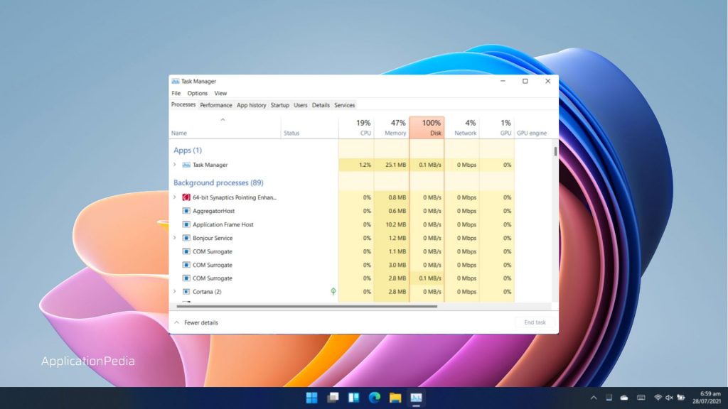 Open Task Manager in Windows 11