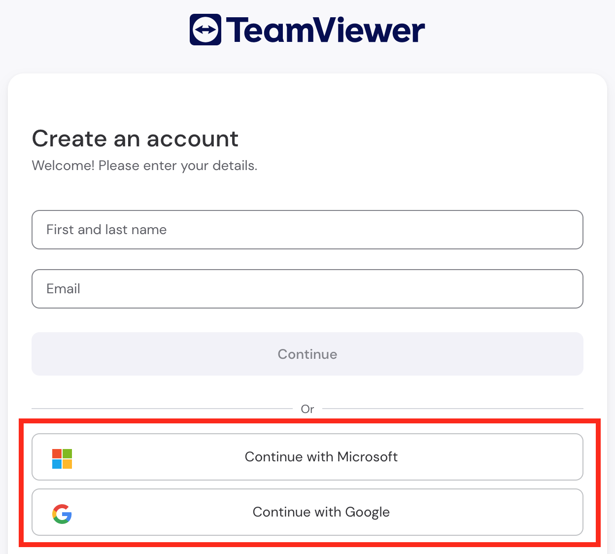 create TeamViewer account
